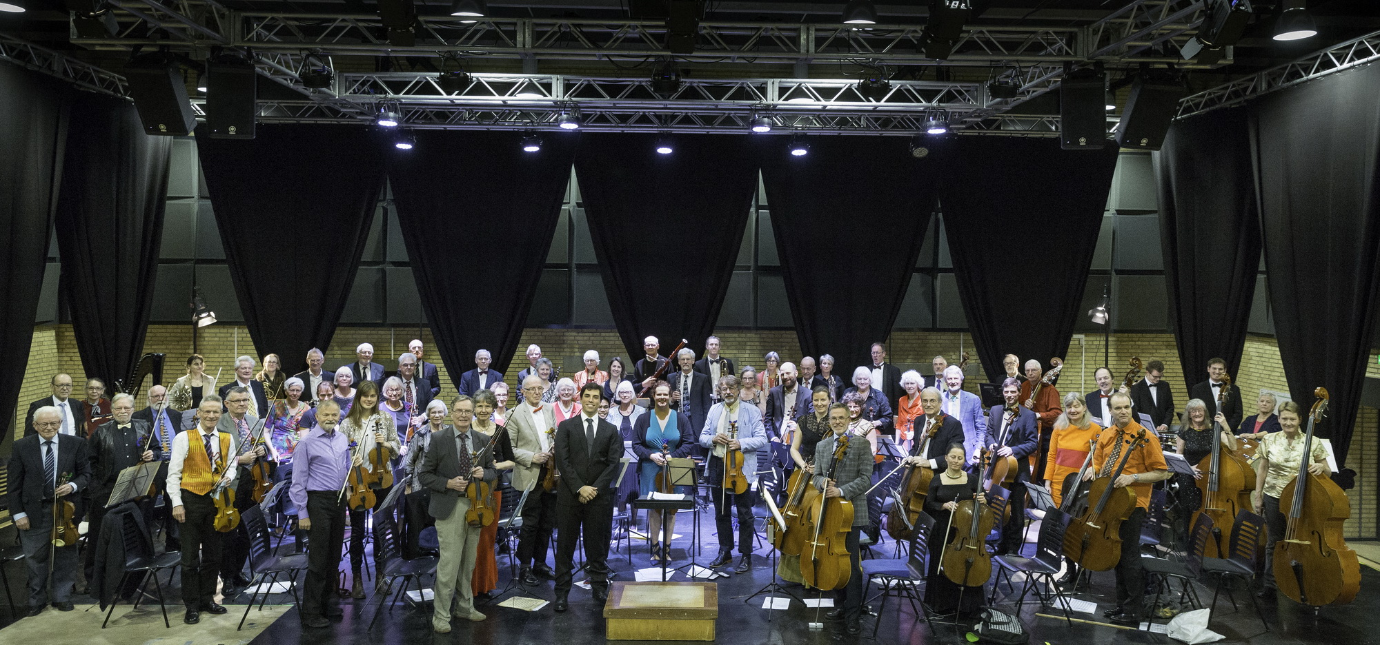 Amatørsymfonikerne under en koncert i Rudersdal 13.01.2016. Dirigent Vincenzo Milletari
